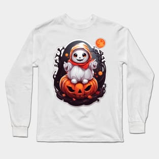 Cute Halloween Ghost Long Sleeve T-Shirt